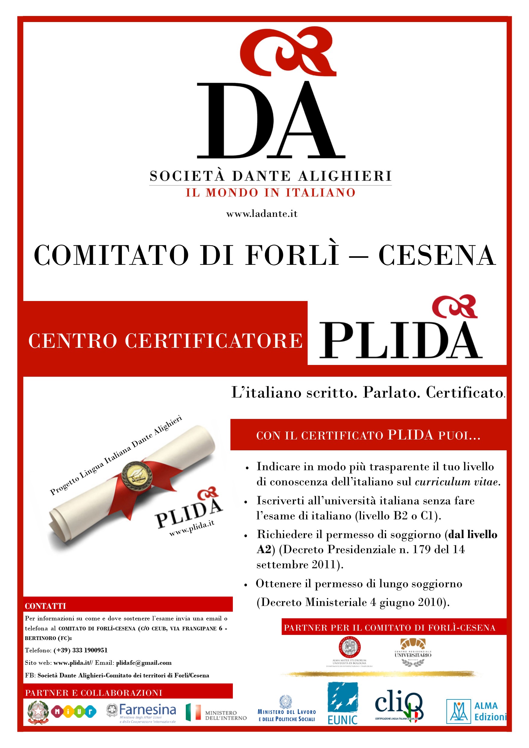 Certificazione PLIDA 2019 Ceub